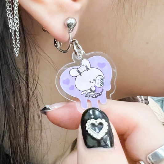 [Asamimi-chan] Acrylic pierced earrings [Made-to-order]