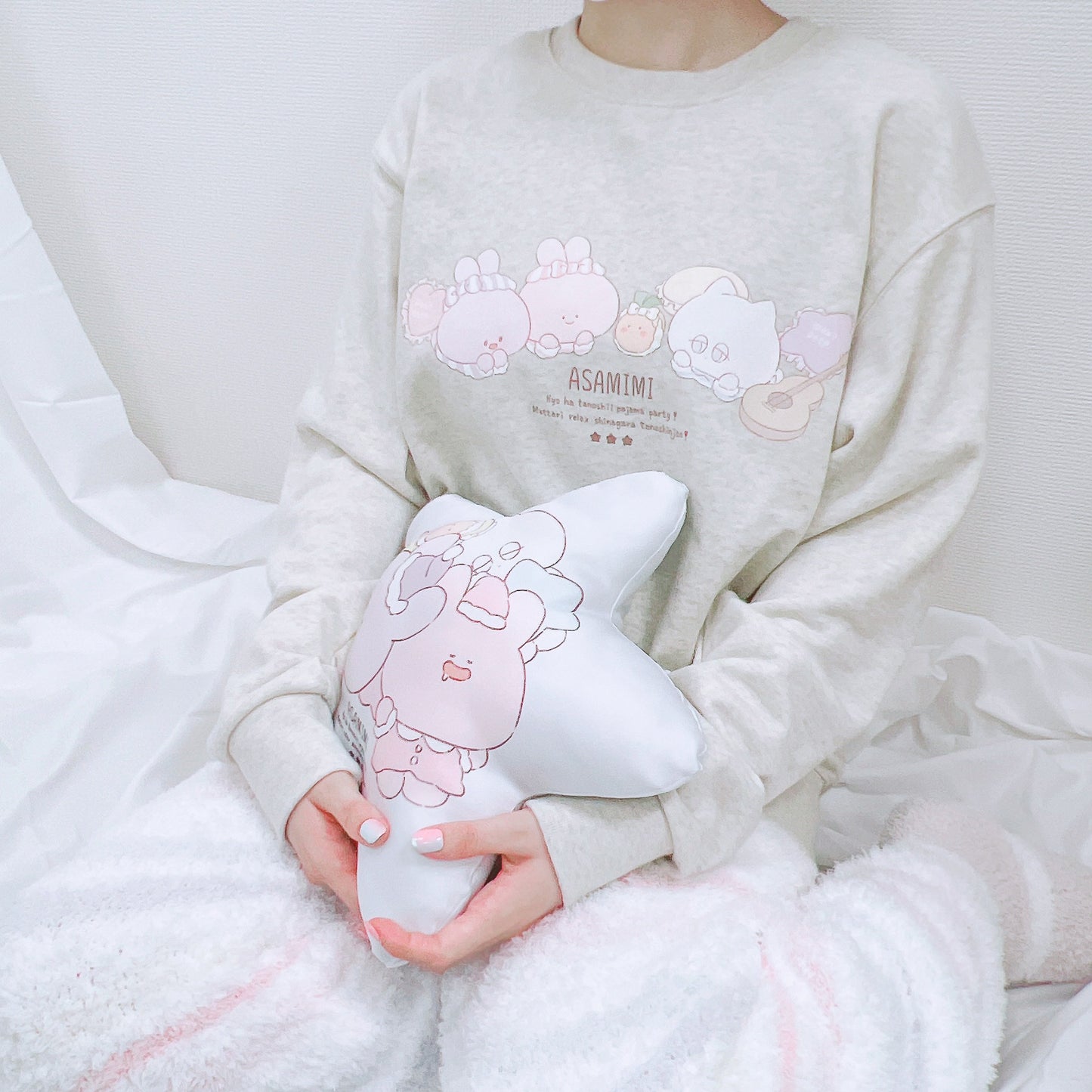 [Asamimi-chan] Gestanztes Kissen (Pyjama-Party) [Anfang Oktober versandt]