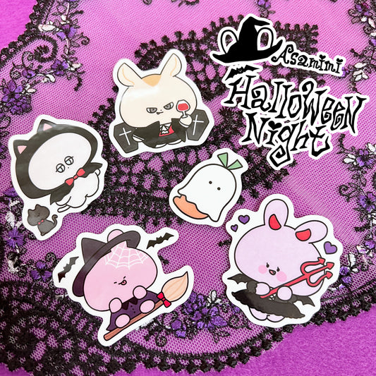 Halloween night stickers (5 pieces)