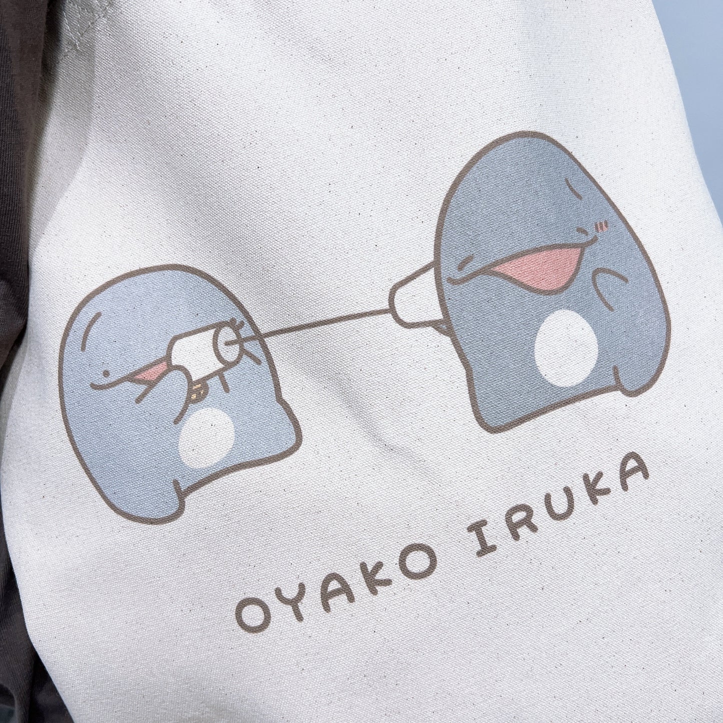 [Parent and child dolphin] Tote bag [shipped in early November]