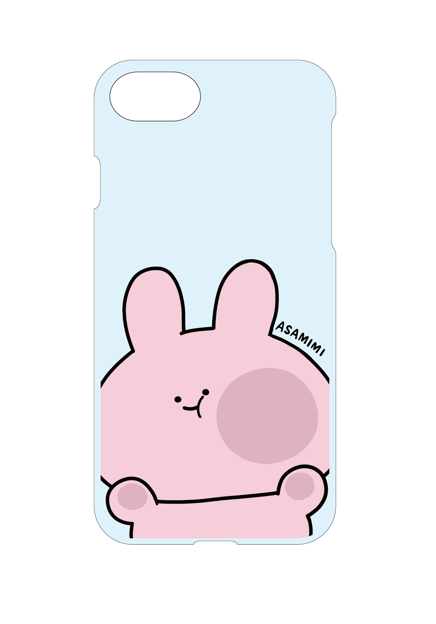 [Asamimi-chan] 智慧型手機保護殼，幾乎適用於所有型號 (BASIC) 樂天手機系列 [客製化]